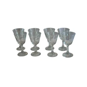 8 Small Aperitif Liquor Cordial Small Wine Glasses 5" Tall - Picture 1 of 7