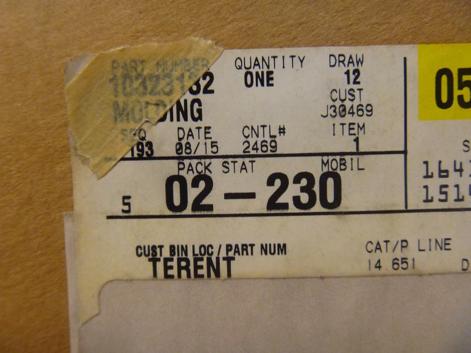 Pontiac Montana 1997 1998 1999 2000 2001 techo derecho moldura de apertura OEM 10323132 Foto 1 de 1