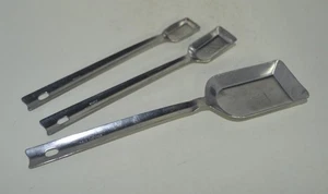 Cucchiai misurini vintage manico lungo stile pala inox Giappone - set di 3 - Foto 1 di 3