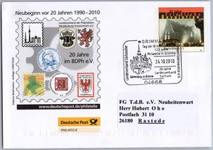 Tag der Briefmarke 2010, Sonderumschlag, Sonderstempel Rastede - Bild 1 von 3