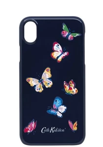 🦋🦋CATH KIDSTON VQ Apple iPhone X/XS Gloss Mobile Phone Case - Butterflies Navy - Picture 1 of 2
