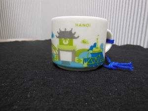 Starbucks 2019 Hanoi "You are There" Series Coffee Mug Ornament 2 Oz Mini - Picture 1 of 5
