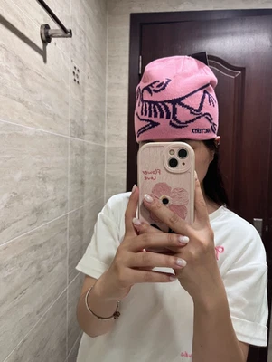 Nuevo Arc'teryx Pink Bird Head Toque - Gorro de invierno tejido lana merino Foto 1 de 4
