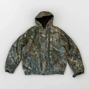 Realtree Xtra Full Zip Bomber Jacket Hooded *Flaw Men’s XL - Picture 1 of 6