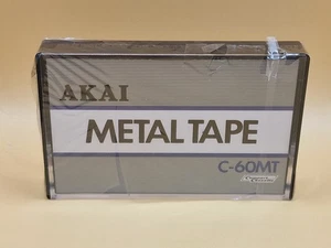 AKAI METAL C-60MT   Blank Audio Cassette Tape (Sealed) FILM BROKEN NR5 - Picture 1 of 8