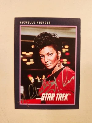 Star Trek Nichelle Nichols RARE Uhura Signed 25th Anniversary 1991 Card COOL! - Image 1 of 2