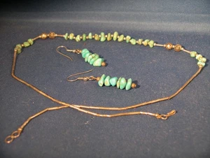 Türkis Ohrringe und Halskette - Bild 1 von 4