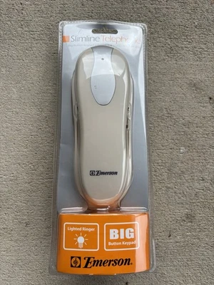 New In Box! Emerson EM2116 Single Line Corded Phone Big Buttons - Изображение 1 из 4