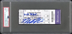 Matt McLain RARE SIGNED MLB Debut Ticket Stub Reds PSA COA Auto - Picture 1 of 1