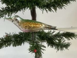 583/25 1x alter wunderschöner Weihnachtsschmuck Christbaumschmuck Vogel - Picture 1 of 3