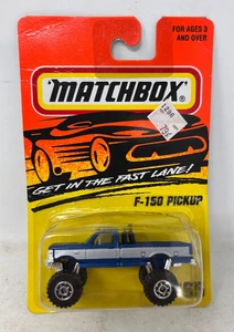 Vintage  Matchbox #65 Blue and Silver Ford F-150 Pickup 4x4 Truck - Picture 1 of 4
