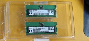 16GB RAM KIT SK Hynix Memory DDR5 SODIMM (8GB x 2) / 1Rx16 PC5 5600B - Picture 1 of 1