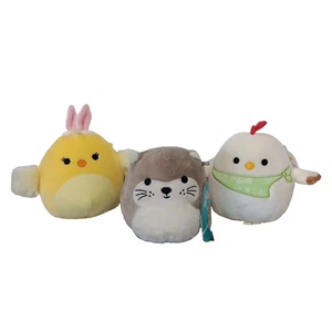 Squishmallow Aimee gelbes Küken mit Hasenohren-Rie Otter-Todd der Hahn Posten Neu - Bild 1 von 14