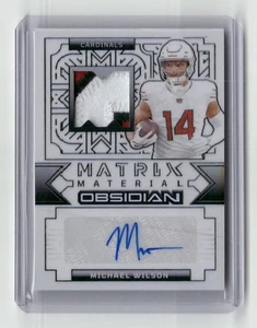 2024 PANINI OBSIDIAN #MMA-MWN MICHAEL WILSON MATRIX MATERIAL PATCH CONTRA AUTO - Bild 1 von 2