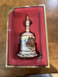 Campana da collezione annuale Lenox 2004 prima della serie visita al bosco di Babbo Natale - Foto 1 di 7