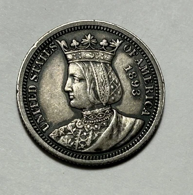 1893 ISABELLA COMMEMORATIVE QUARTER XF-AU - Image 1 of 2