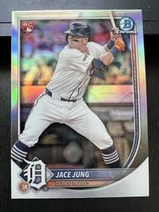 2025 Bowman - Rookie Red RC Variation Jace Jung #59 Sp Rookie Red Rc Chrome... - Picture 1 of 2