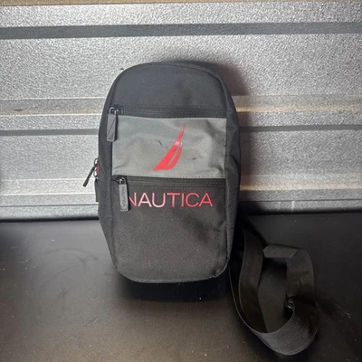 Bolso Bandolera Nautica Messenger Talla Pequeña - Rojo Negro - 3 Bolsillos Foto 1 de 4