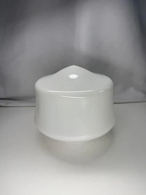 Milk Glass Schoolhouse Light Shade Globe 6in Fitter Ceiling Pendant White Opal - Image 1 of 4