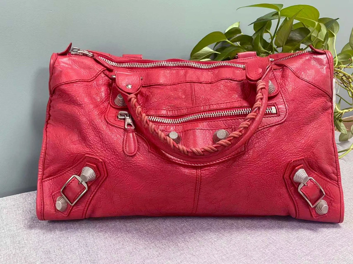 美品！BALENCIAGA GIANT CITY 大容量ユニセックス！ Balenciaga Giant City Bag White Gold Studs Used | eBay