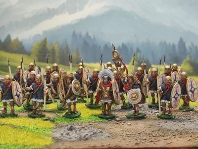 28 mm Antiguo DPS pintado Temprano a Medio Imperial Romano Cohorte Auxiliar HW467 Foto 1 de 4