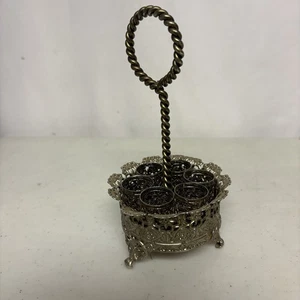 Vintage Silver In color, Filigree Lipstick Holder for Women's Vanity - Bild 1 von 5