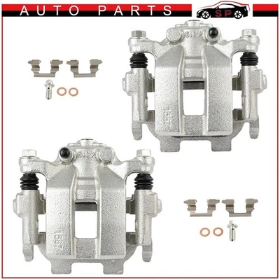 2 Pcs For 2008 09 10 11 2012 Infiniti EX35 Rear LH & RH Brake Calipers w/Bracket - Image 1 of 4