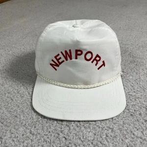 Vintage Newport Seil Mütze weiß Snapback verstellbar Trucker Cap Rhode Island - Bild 1 von 9