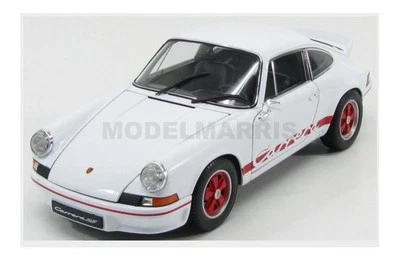 WELLY WE18044W PORSCHE - 911 CARRERA RS 2.7 COUPE 1973 - WHITE RED - 1/18 - Immagine 1 di 2
