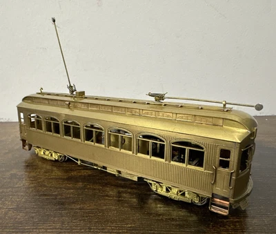 S. Soho & Co. HO Scale Brass - Chicago, Aurora & Elgin Niles Wood Coach #12 UP - Image 1 of 4