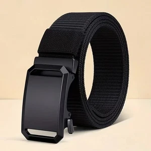 Cintura uomo tattica in tela con fibbia automatica abbigliamento da lavoro cintura casual - Foto 1 di 7