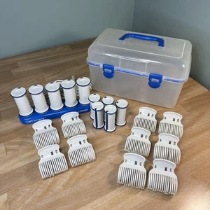 10 Hot Rollers y Clips TS10 de Colección Conair Curl 'n Carry Travel con Estuche de Transporte ¡FUNCIONA! - Imagen 1 de 15