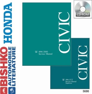 1996 1997 1998 1999 2000 Honda Civic Shop Service Repair Manual CD - Picture 1 of 1