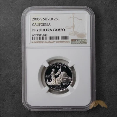 2005-S Proof California Silver State Quarter Dollar 25c - NGC PF70UCAM - Image 1 of 2