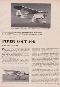 Piper Colt Aircraft Report 4/26/2023j - Picture 1 of 1