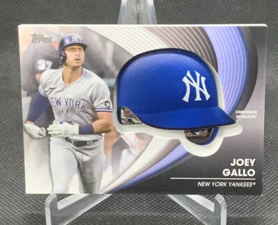 2022 Topps Update Series Joey Gallo Batting Helmet Card #BH-JG Yankees Thick NM+ - Image 1 of 3