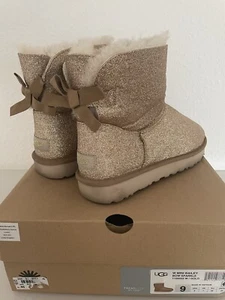 UGG Mini Bailey Bow Sparkle Gold Gr. 40 - Bild 1 von 6