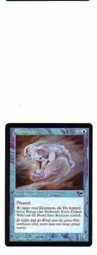 MTG GERMAN TEMPEST TRADEWIND RIDER EX MAGIC THE GATHERING CARD BLUE RARE CREATUR - Image 1 of 4