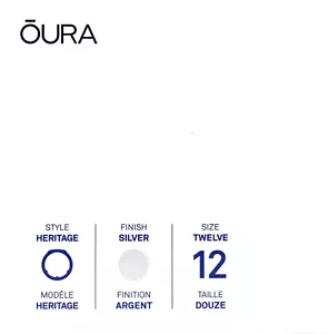 Oura Ring Gen 3 Heritage Silber Größe 12 Smart Ring ( Bitte Größe Erste) - Bild 1 von 5