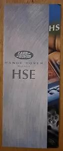 1998 RANGE ROVER HSE car sales brochure. UK Land Rover diesel catalogue - Picture 1 of 3