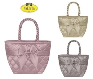 NaRaYa Handbag Soft Satin Double Handle Lightweight NBS-52/SS - Picture 1 of 12