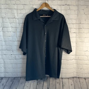 D:Fuse Mens Gray Black Short Sleeve Sheer Skater Short size xl Polyester - Picture 1 of 7