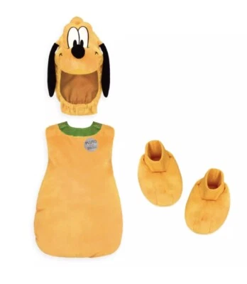 NUEVO CON ETIQUETAS Disney Store Bebé Plutón Peluche Perro Disfraz Vestir Niño 3 piezas 12 18 24 Foto 1 de 3