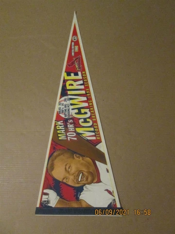 MLB Cardinals Mark McGwire Circa 1998 70 HR'S Limited Edition Photo Pennant Cover