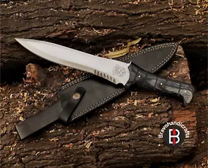 Handmade RE4 Leon Kennedy Knife Spring Steel Resident Evil 4 Movie Replica USA - Picture 1 of 9