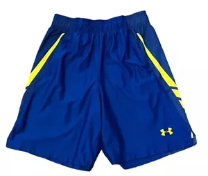 Under Armour Select Loose Basketball Shorts Men's Medium Blue & Gold 9" HeatGear - Picture 1 of 4