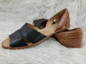 Franco Sarto "Vivace" Damenschuhe Größe 6 schwarzbraun Slipper offene Zehenpartie Sandalen - Bild 1 von 5