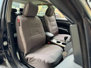 Grey Canvas Car seat covers Front Set For Toyota Highlander 2001-on 2PCS - Picture 1 of 9