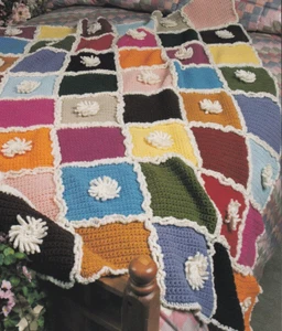 Annie's Crochet Afghan CHRYSANTHEMUM AFGHAN Pattern Leaflet - Picture 1 of 2