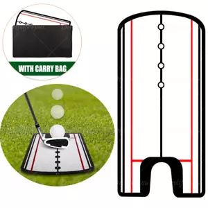 Golf Putting Eyeline Alignment Mirror Training Aid Putter Swing Trainer Practice - Picture 1 of 13
